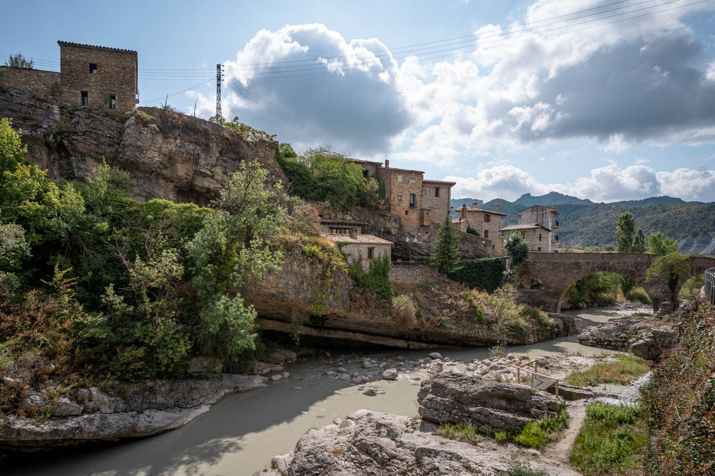 Traditional mountain village in Aragon